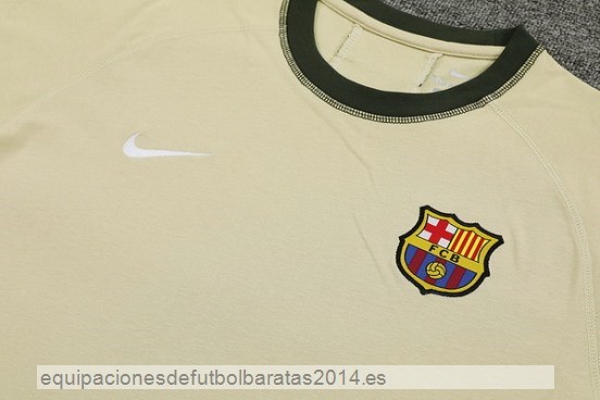 Nuevo Entrenamiento Conjunto Completo Barcelona 24/25 Amarillo Verde Baratas